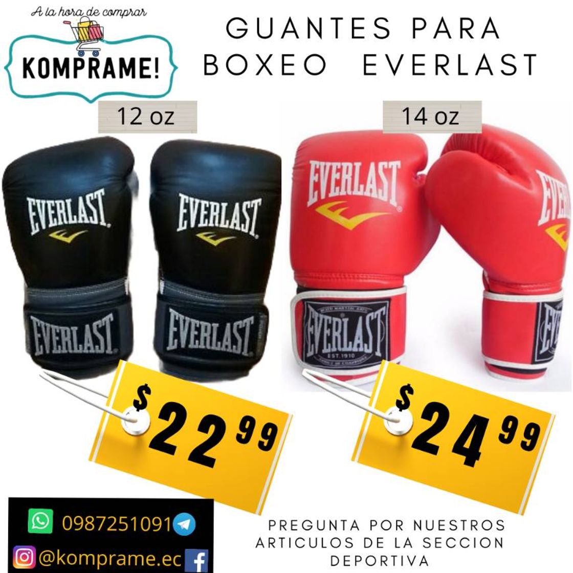 Producto Guantes de Box Everlast