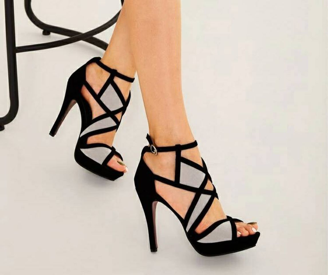 Social Tacones Negro Fiesta