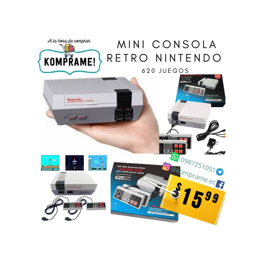 Productos Mini consola de juegos Nintendo