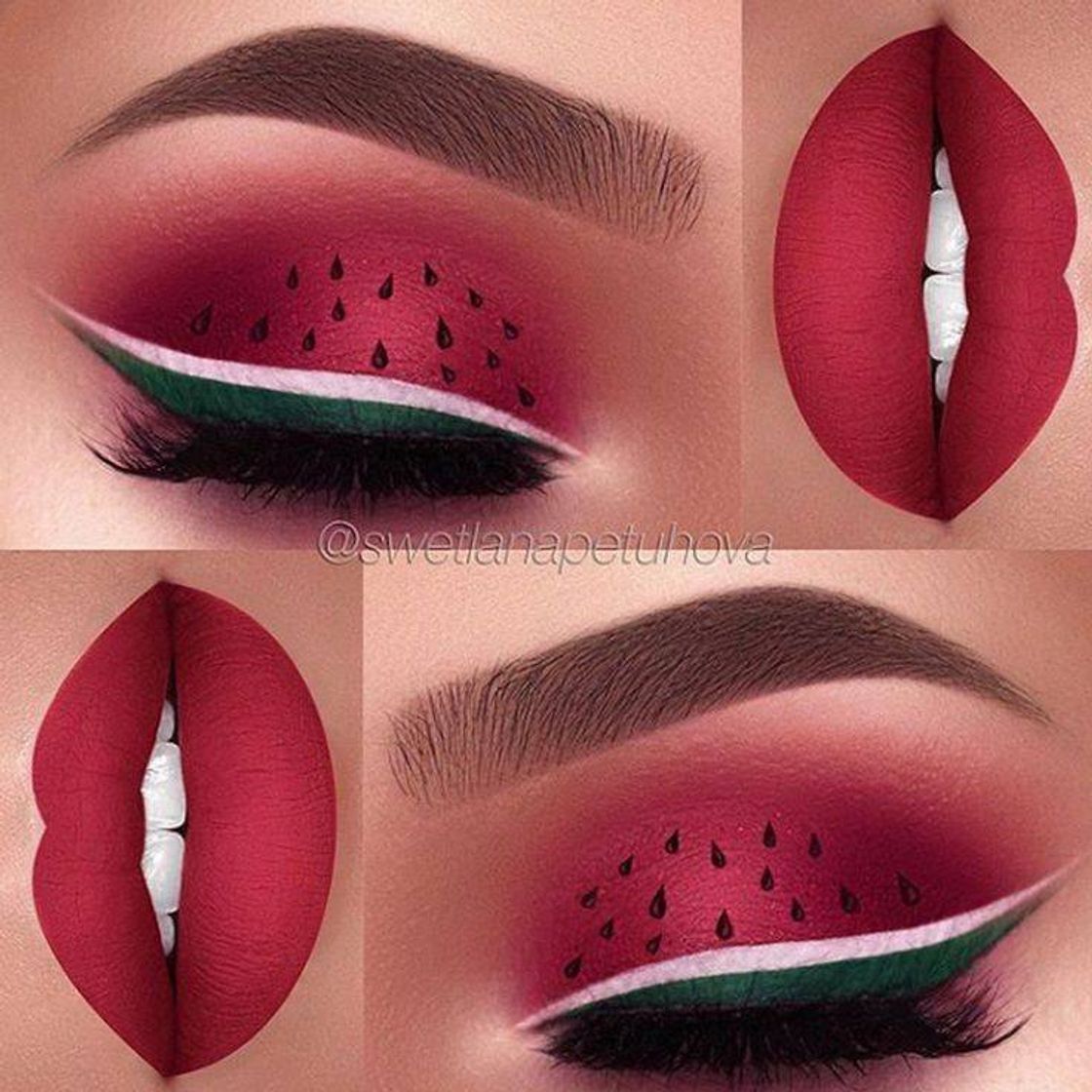 Moda Make inspirada em🍉