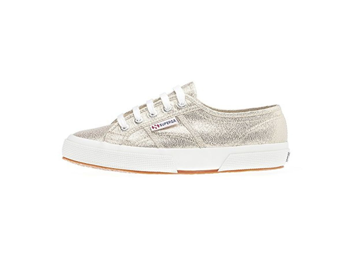 Moda Superga Lamew, Zapatillas de Tela Mujer, Dorado