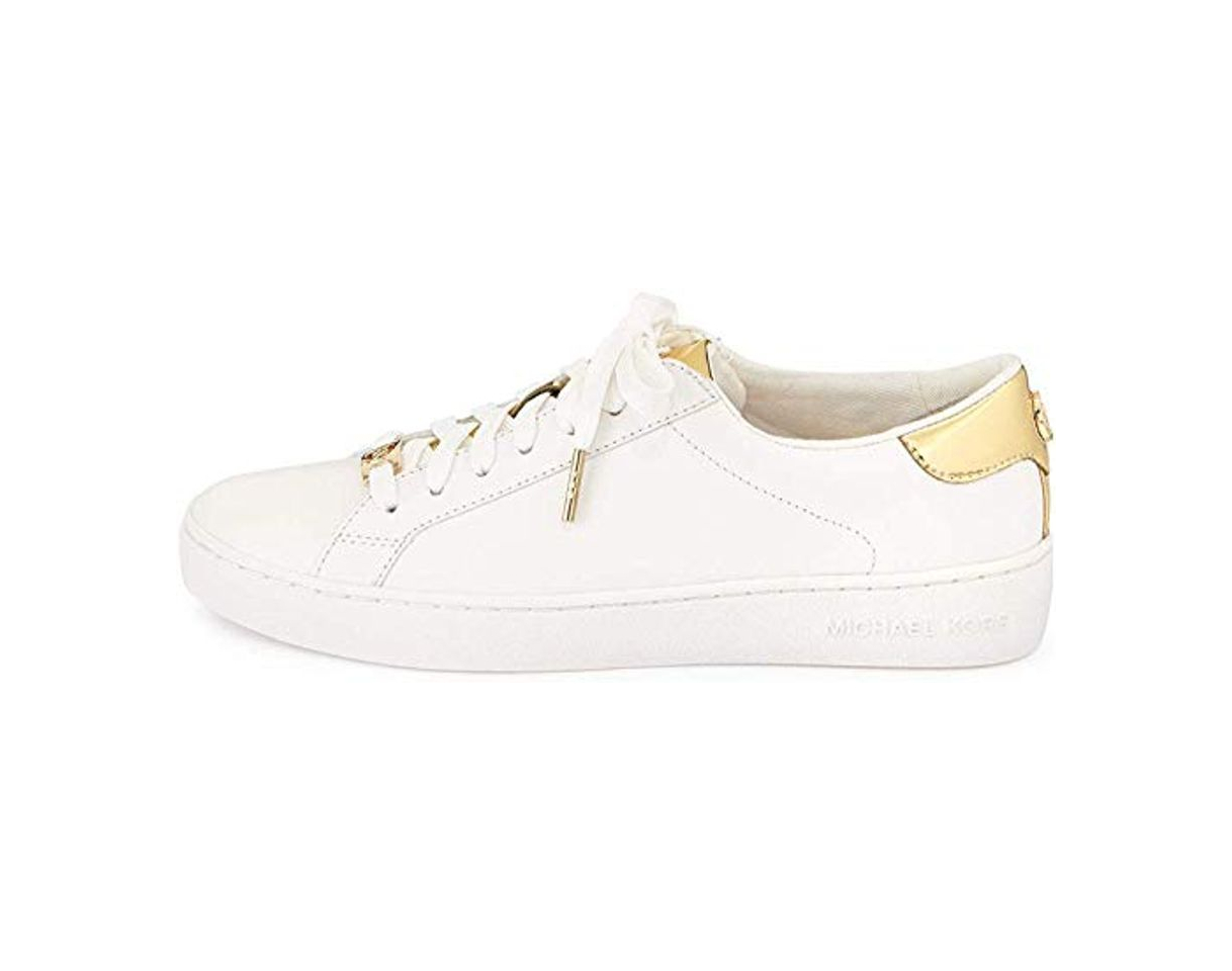 Moda MICHAEL KORS mujeres bajas zapatillas de deporte 43S6IRFS1L IRVING ATA PARA ARRIBA