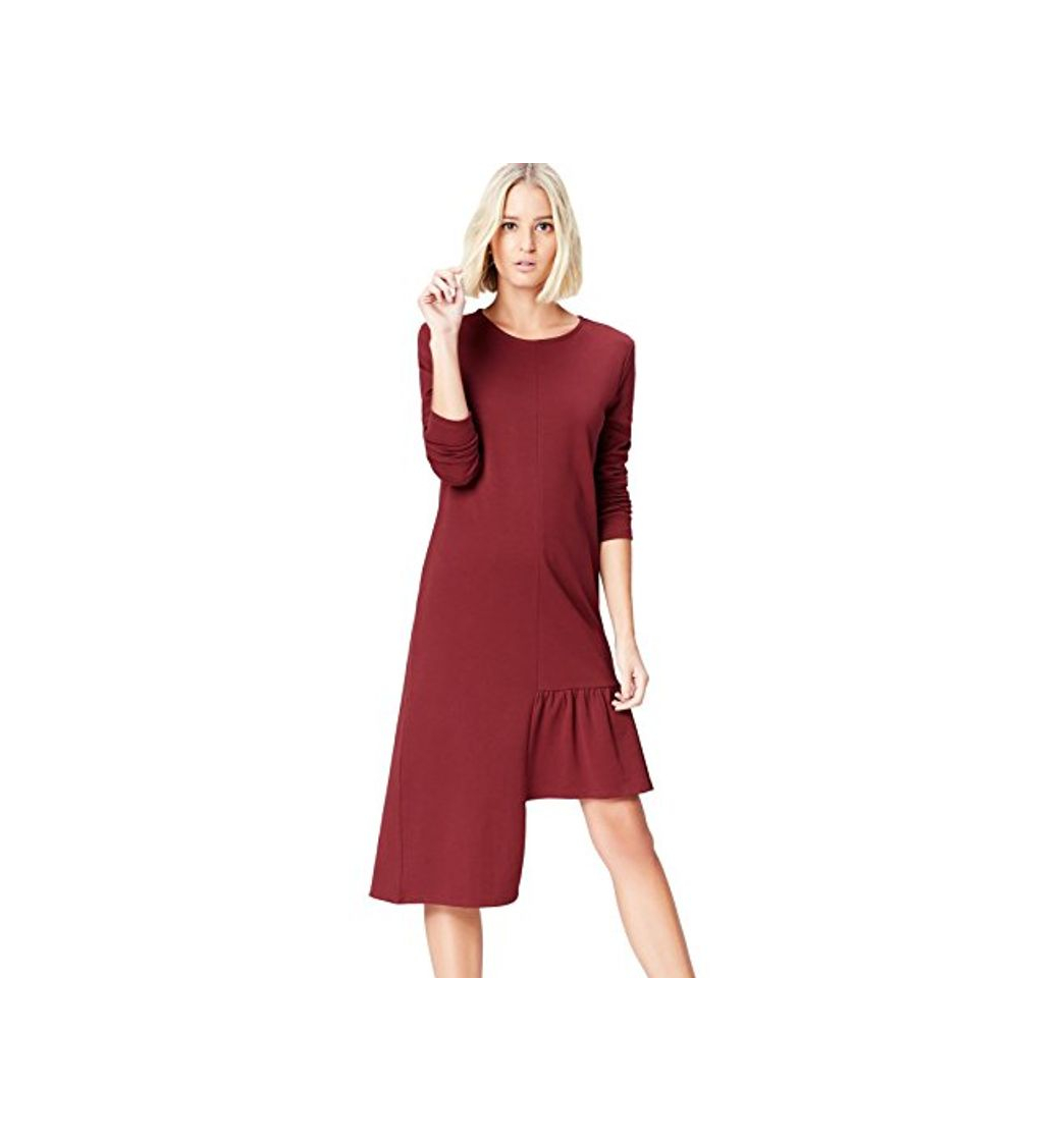 Product Marca Amazon - find. Vestido Mujer, Rojo