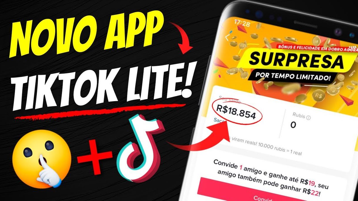 Fashion Tiktok lite app para ganhar dinheiro assistindo videos 