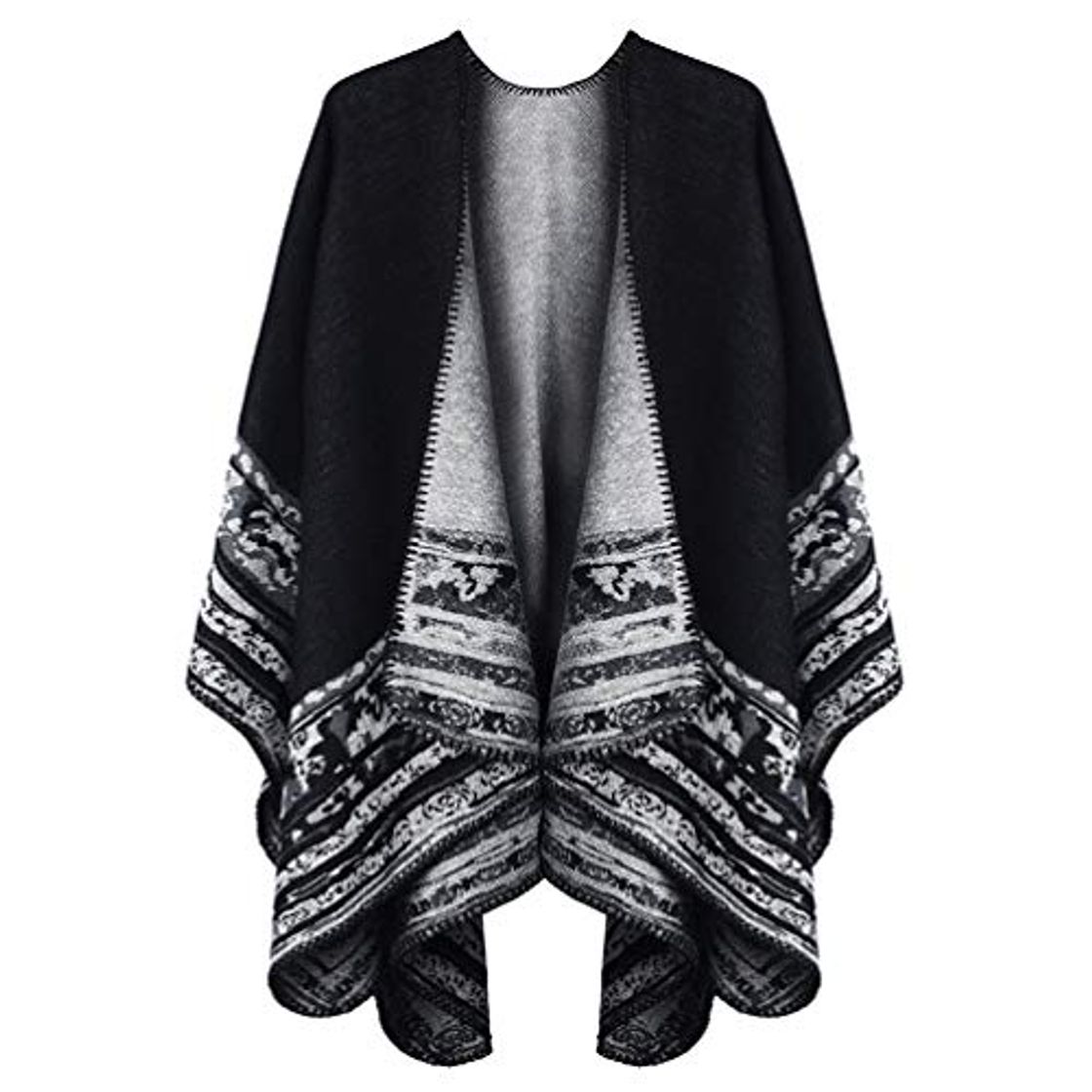 Product VBIGER Poncho de Punto de Mujeres Elegantes para Invierno