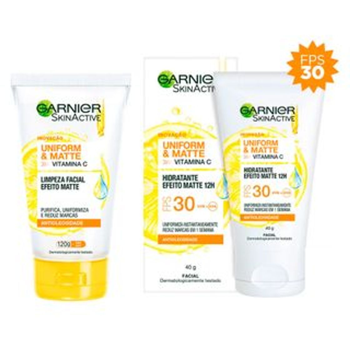 Fashion Kit Garnier Skin Cuidados Faciais - Hidratante Facial + Limpeza ...