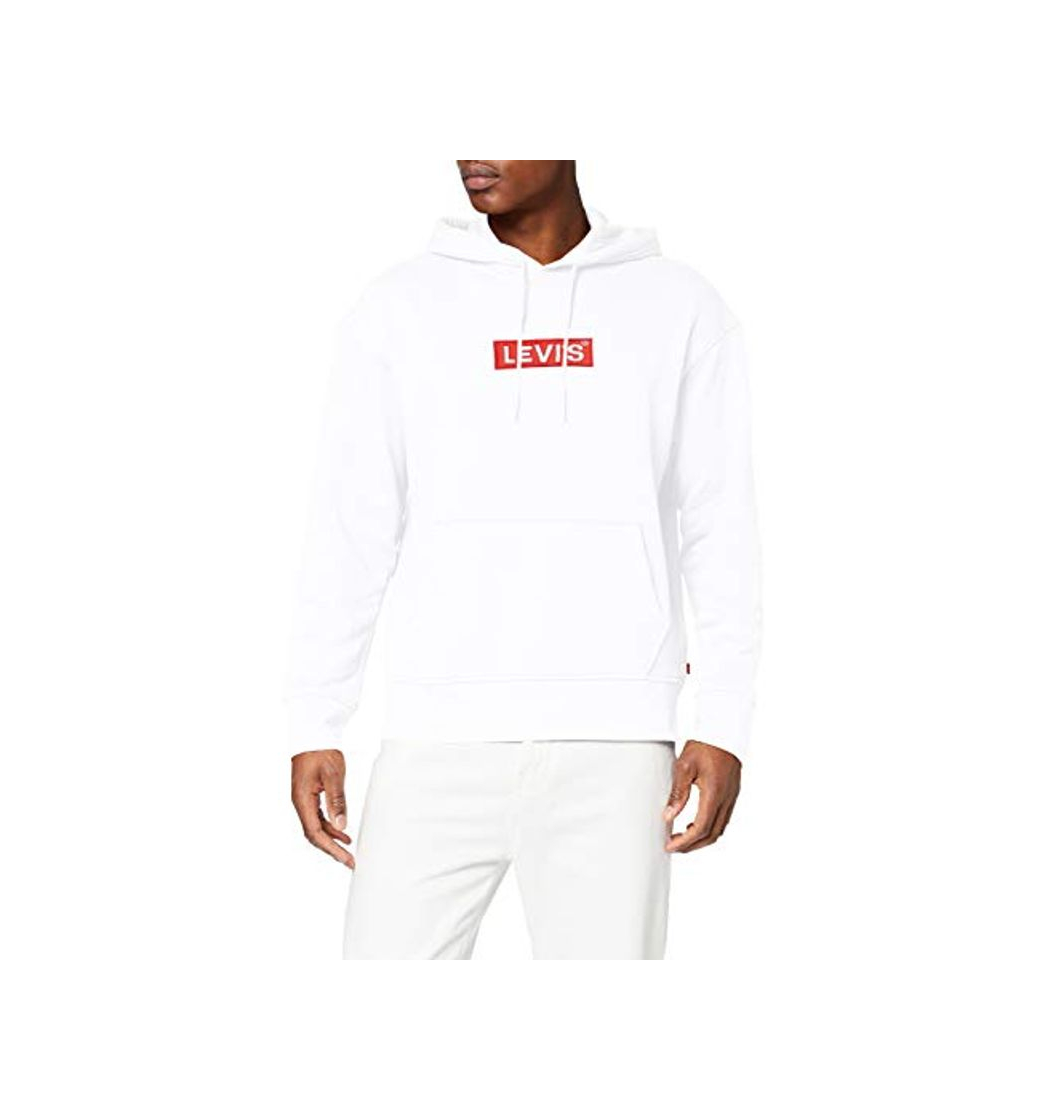 Fashion Levi's Relaxed Graphic Hoodie Sudadera, Blanco