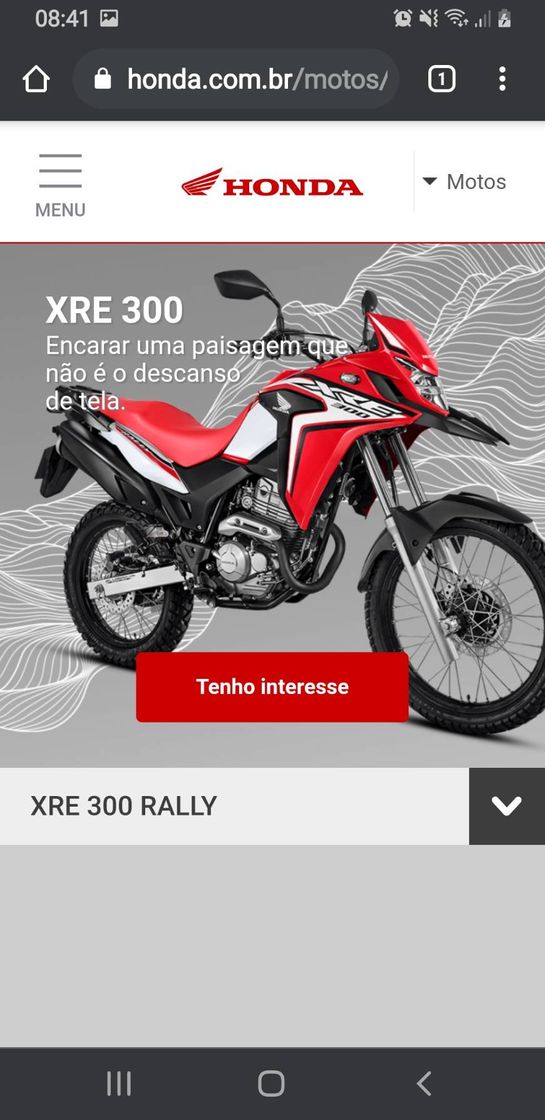 Moda XRE 300 | Honda Motocicletas