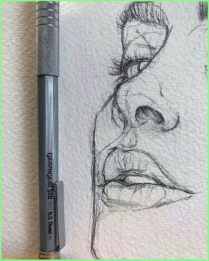 desenho de rosto