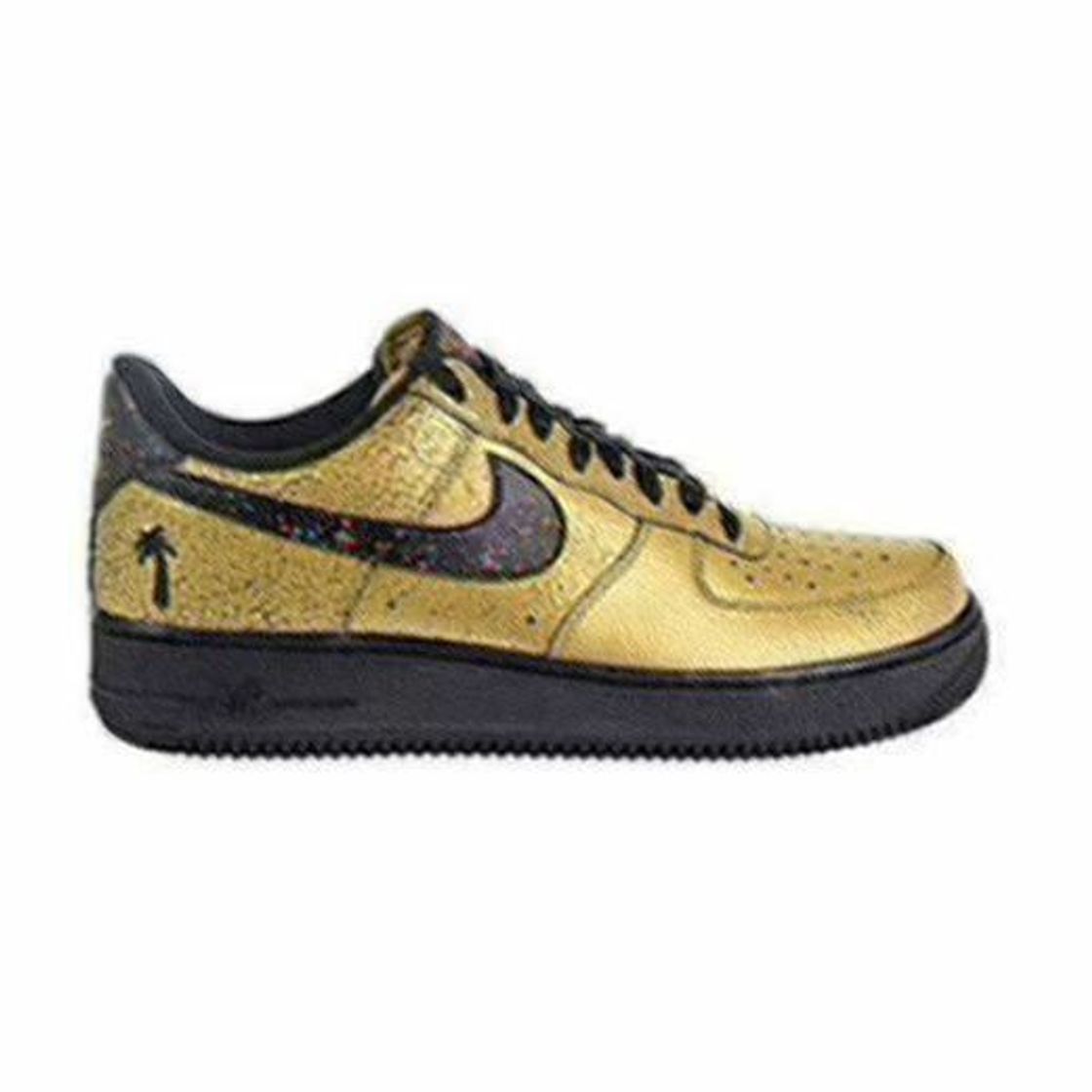 Fashion Nike Air Force 1 Tenis Bajas para Hombre, Dorado