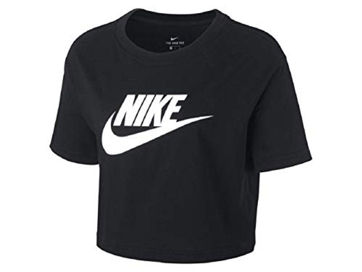 Fashion Nike Icon Futura Cropped - Camiseta para mujer, Mujer, blanco