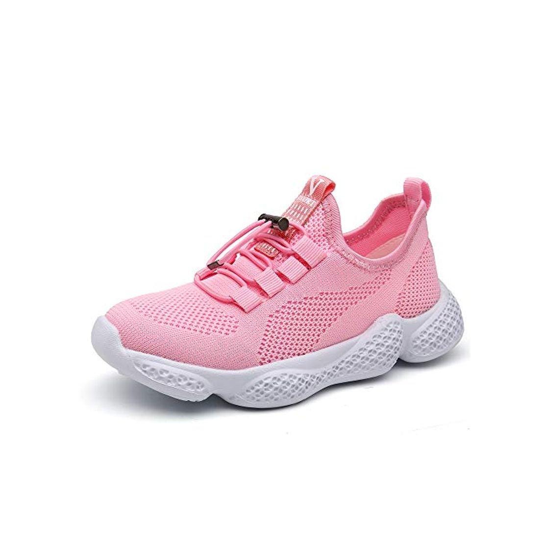 Social Zapatos Deportivos Infantil Zapatillas Running Niño Sneakers Gimnasia Al Aire Muchachas Calzado Atletismo Ligero Respirable Niña Unisex Rosa 28