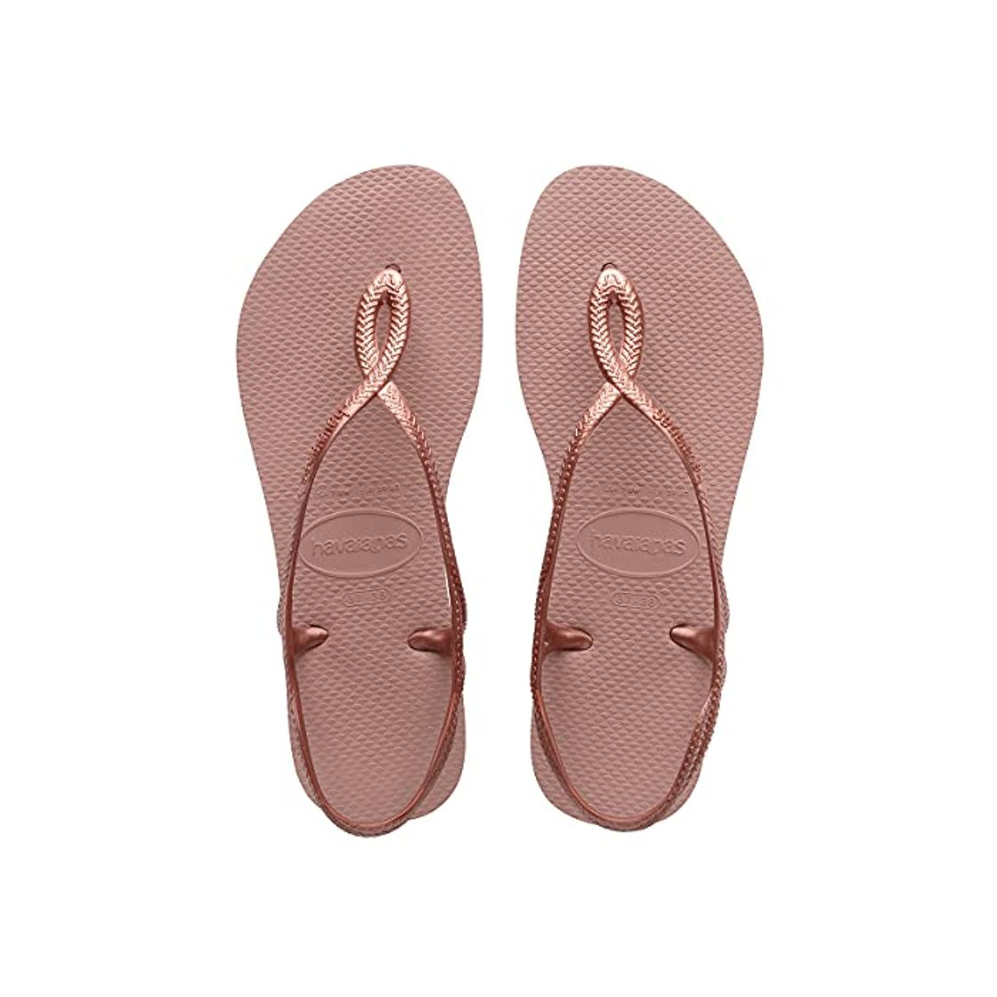 Social Havaianas Luna, Sandalias de Talón Abierto para Mujer, Rosa