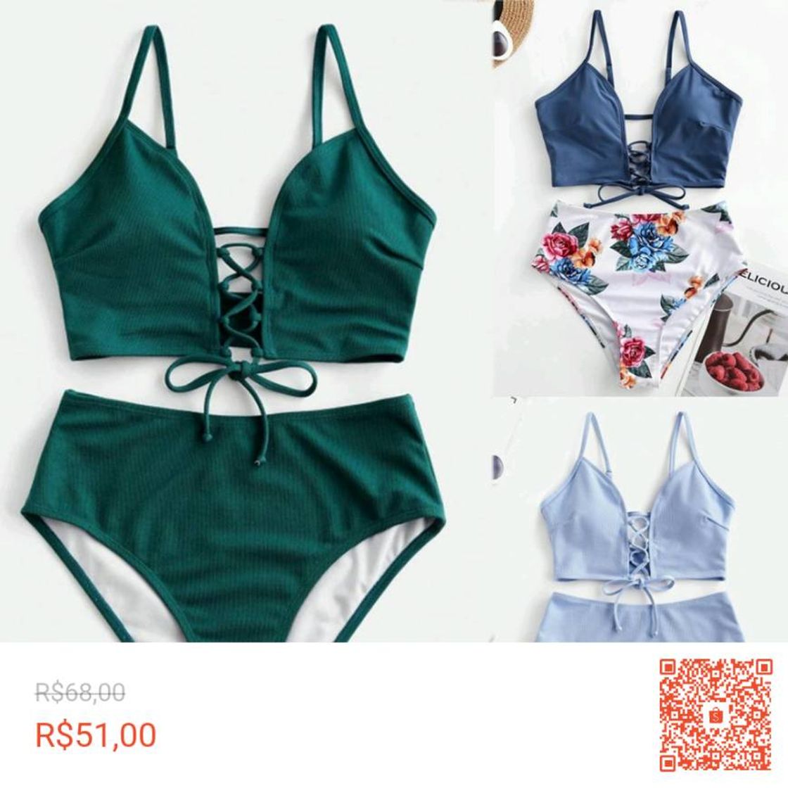 Moda Conjunto De Biquíni Sexy Duas Peças Feminino 