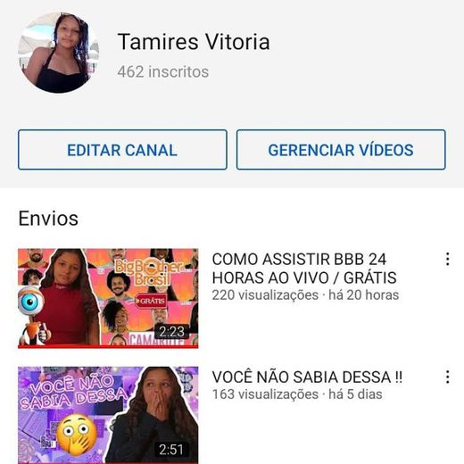 ✨Canal do Youtube✨