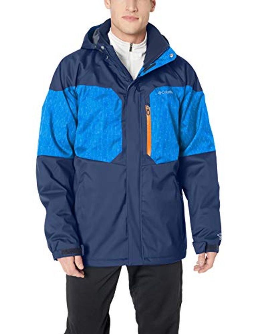 Fashion Columbia Chaqueta de hombre, ALPINE ACTION, Poliéster, Azul