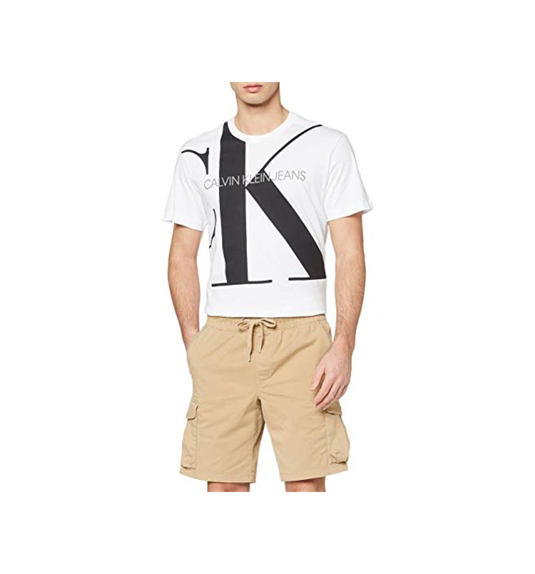 Fashion Calvin Klein Simple Washed Cargo Short, Gris