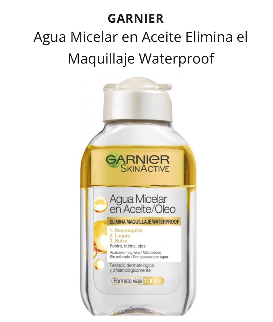 Fashion Agua Micelar en Aceite Garnier 