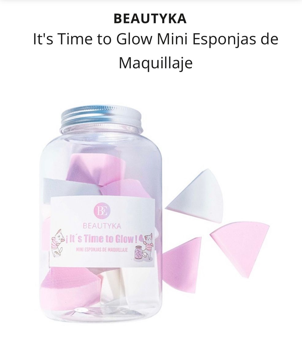 Fashion It's Time to Glow Mini Esponjas de Maquillaje BEAUTYKA