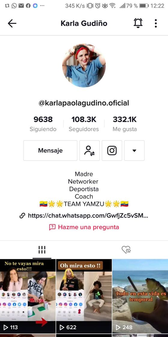 Moda Mi cuenta personal de tik tok 