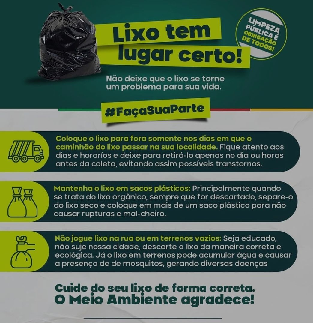 Moda Lixo tem lugar certo #faca sua parte 