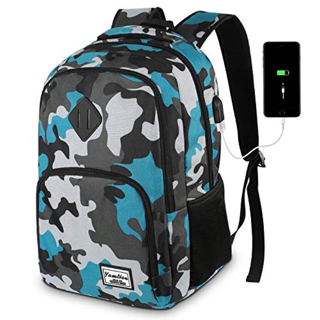 Products YAMTION Mochila Portatil Mochilas Escolares Juveniles con USB Puerto para Escolar Negocio-