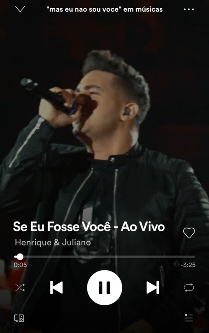 Canción Mas eu não sou você 🎶