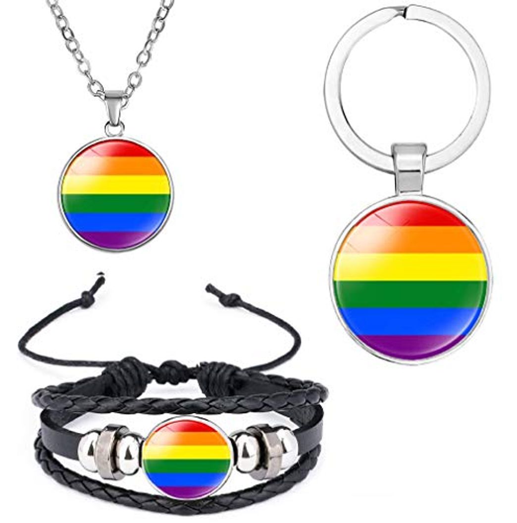 Moda DEESSEPRO® 3pcs LGBT Rainbow Pride Gay Bracelet