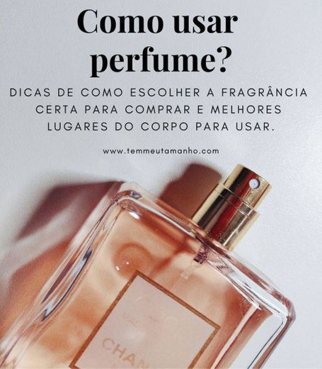 Como usar perfume? 