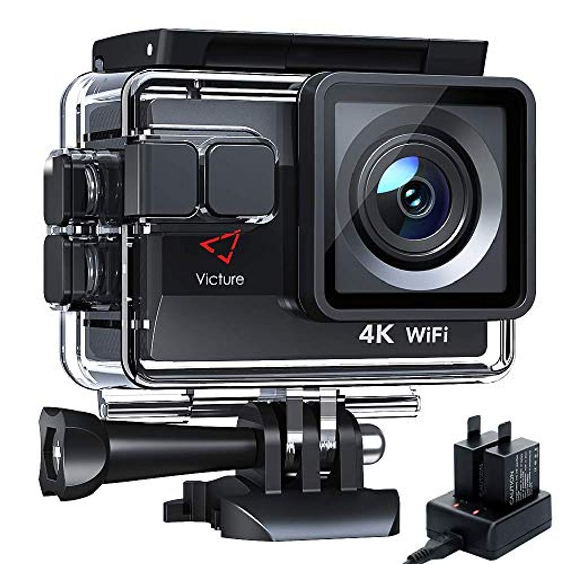 Social Victure Cámara Deportiva Wifi 4k Ultra HD 20MP Action Camera Acuatica de