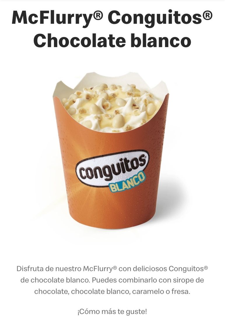 Moda McFlurry Conguitos