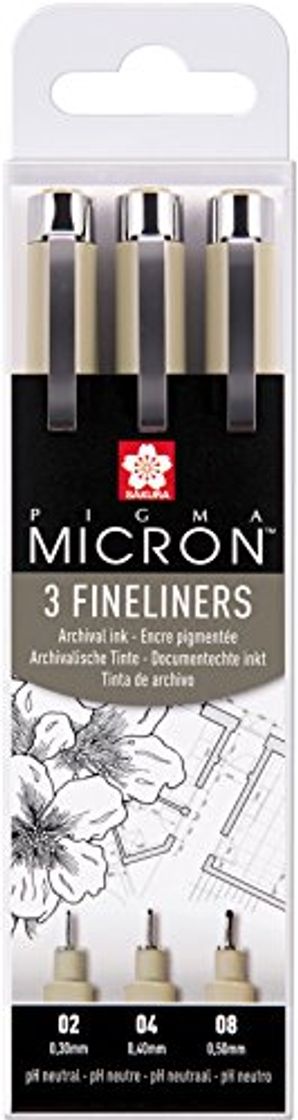 Electrónica Caja de 3 rotuladores de punta fina Pigma Micron