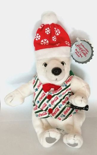 Amazon.com: #0208 Coca-Cola Polar Bear in Striped Vest with Bowtie