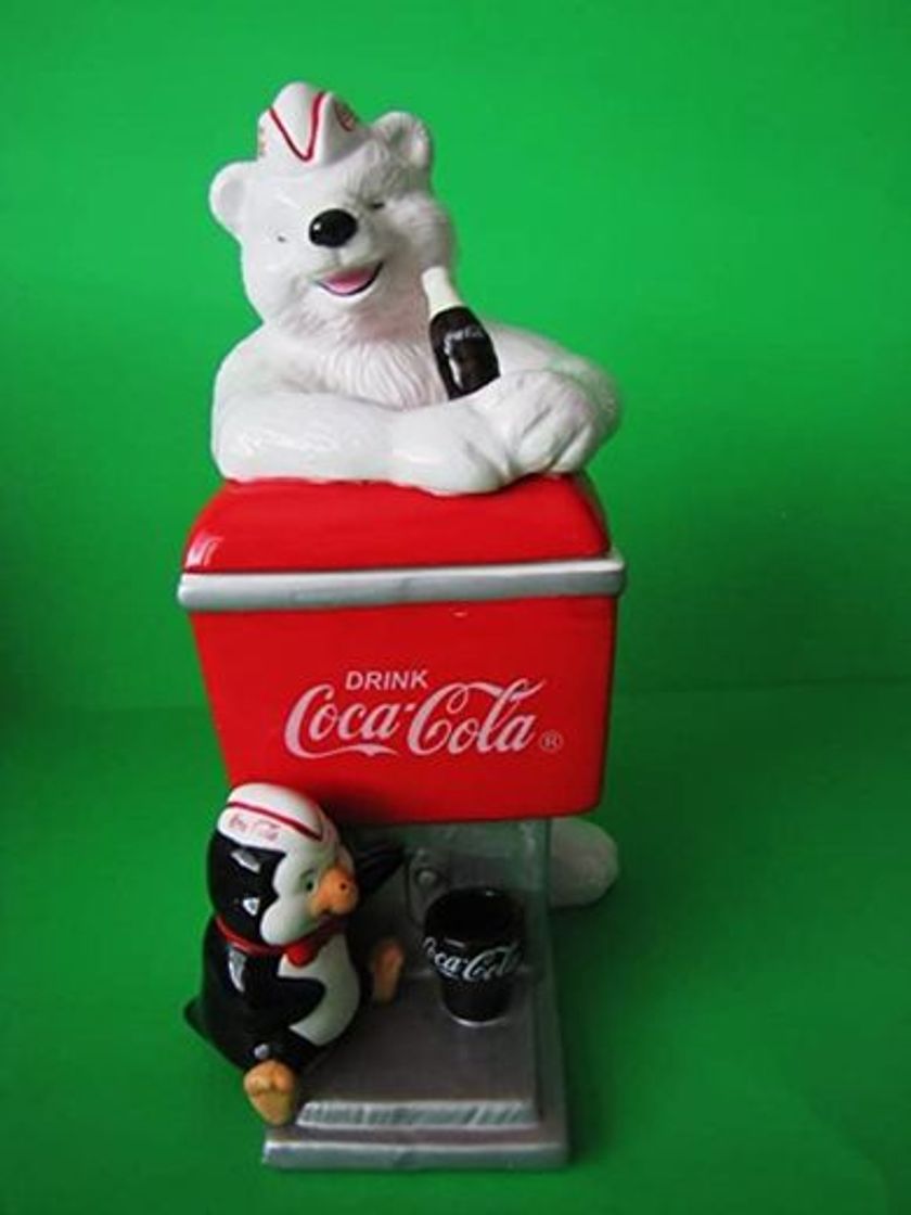 Moda 2000 COCA COLA Christmas Polar Bear & Penguin at Cooler ...