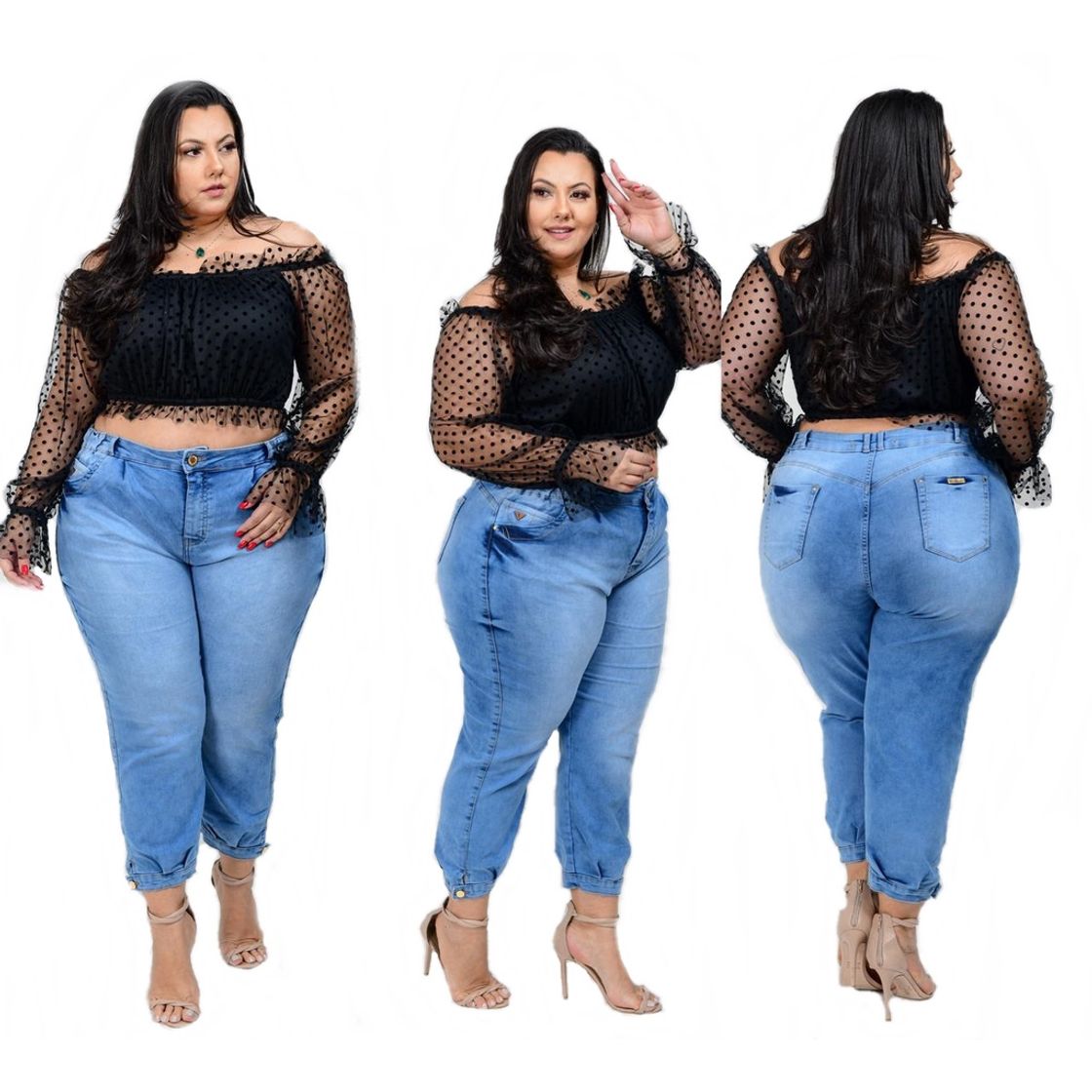 Social Calça jogger jeans plus size