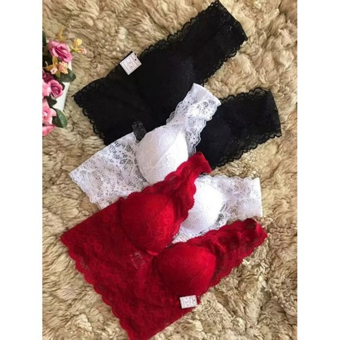 Social Kit 3 croppeds renda com bojo 