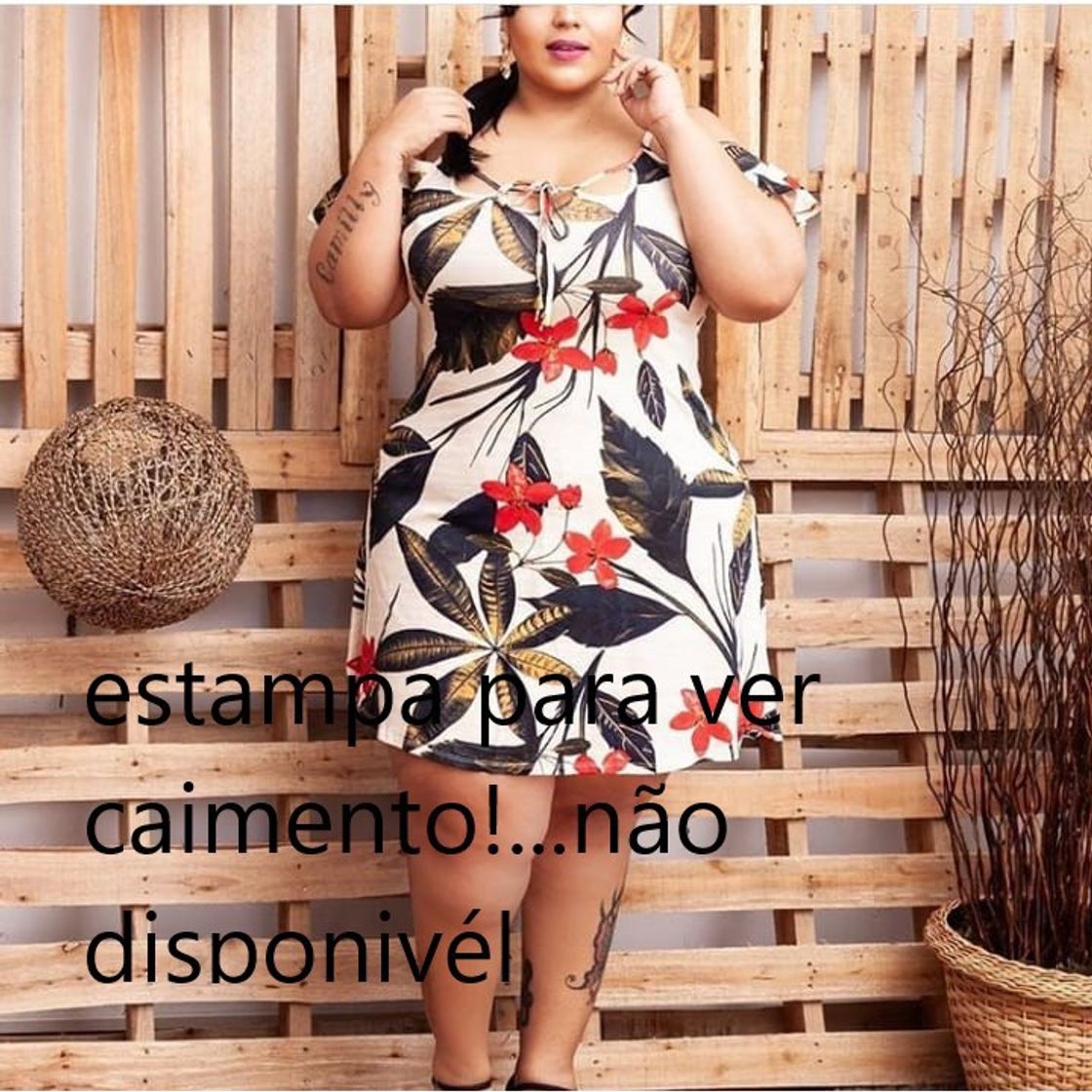 Moda Vestido ciganinha Plus size