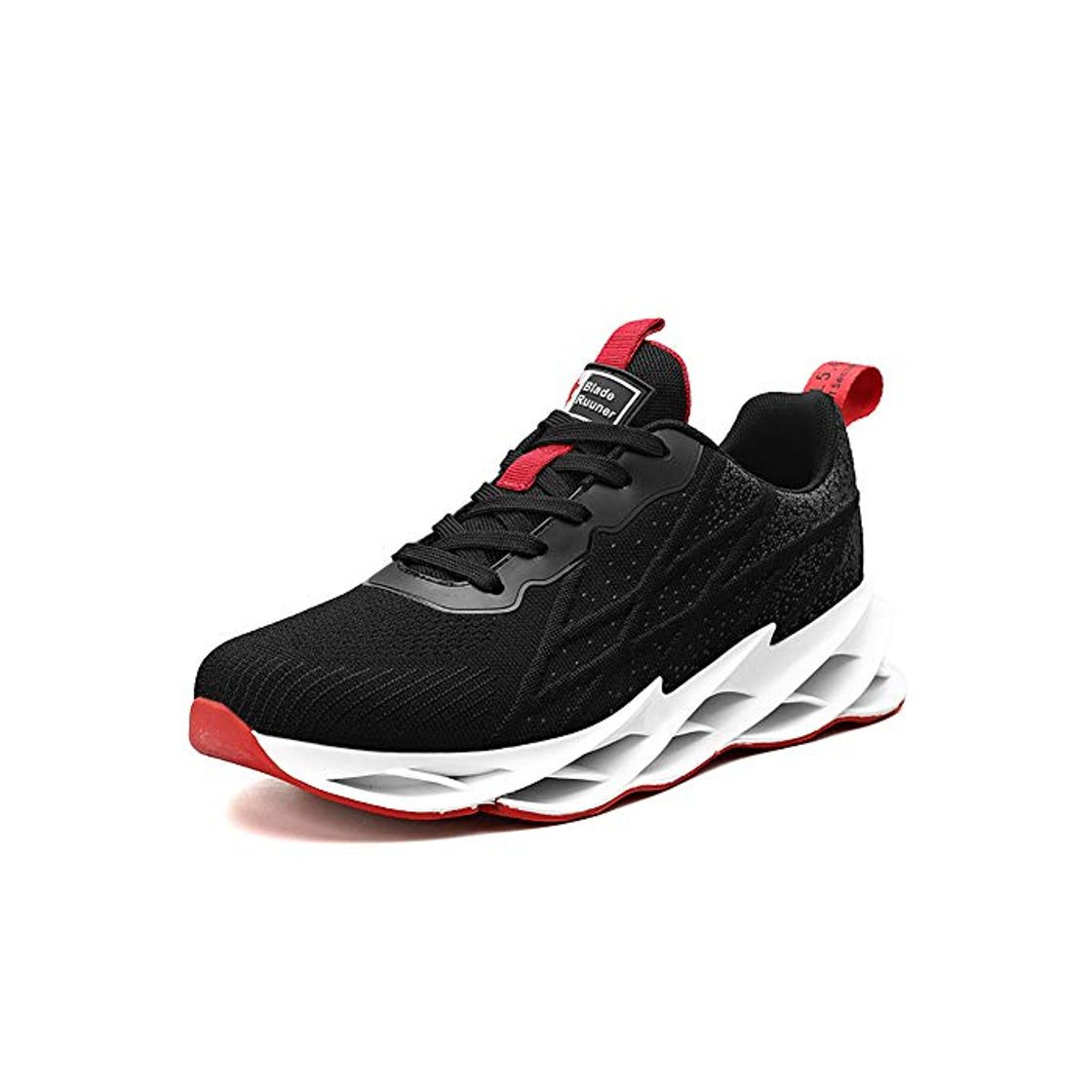 Fashion Zapatos para Correr Tenis para Hombres Calzado Deportivo Casual Running Gym Outdoor Black Red45