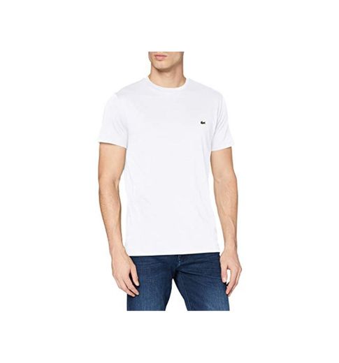 Lacoste TH6709, Camiseta para Hombre, Blanco