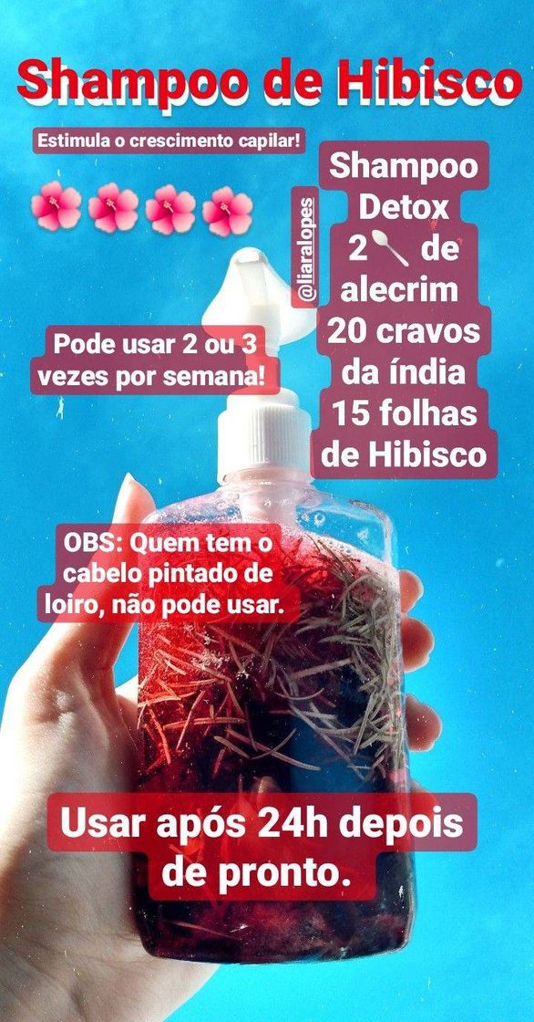 Moda Shampoo de Hibisco 🌺