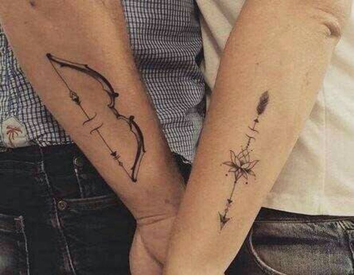 Moda Tatuagem de casal °•Flecha•°