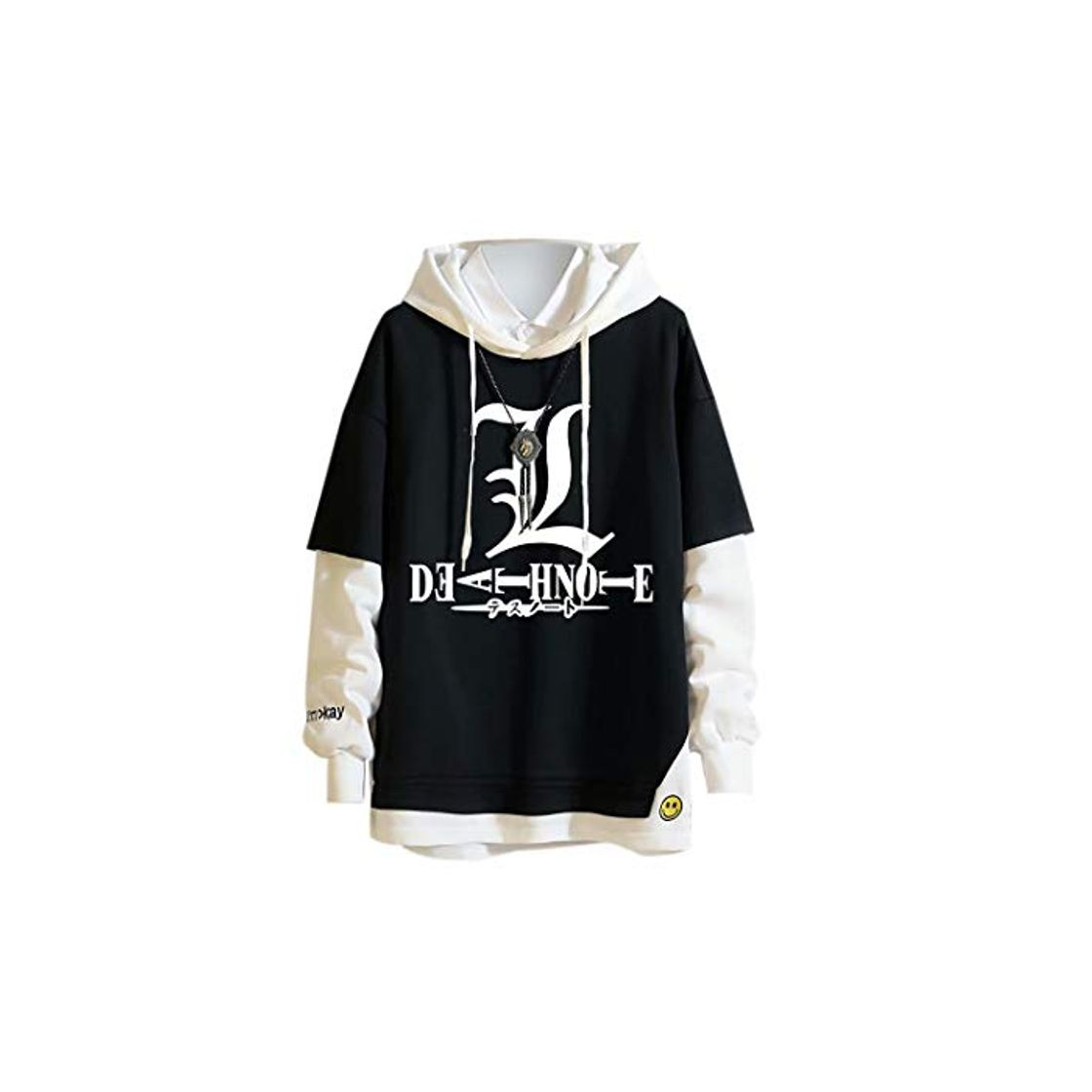 Social Mangom Chaqueta Vaquera con Capucha Anime Death Note Sudadera con Capucha Unisex Anime Moda Sudadera con Capucha Sudaderas con Capucha Abrigo para Hombres y Mujeres