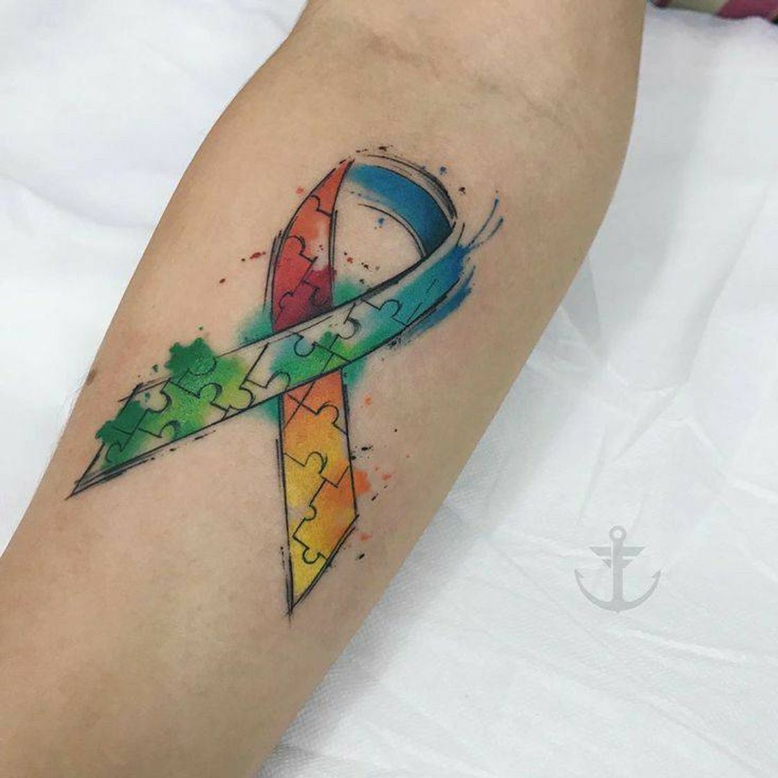 Moda Tatuagem delicada sobre autismo!