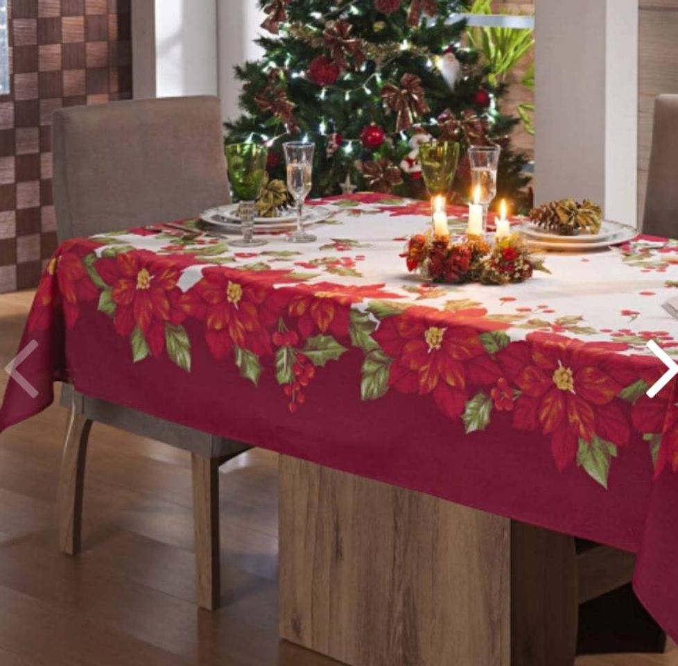 Moda Toalha De Mesa De Natal 06 Cadeiras Retangular 2,15M x 1,40M ...