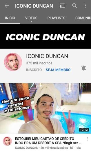 Canais do YouTube