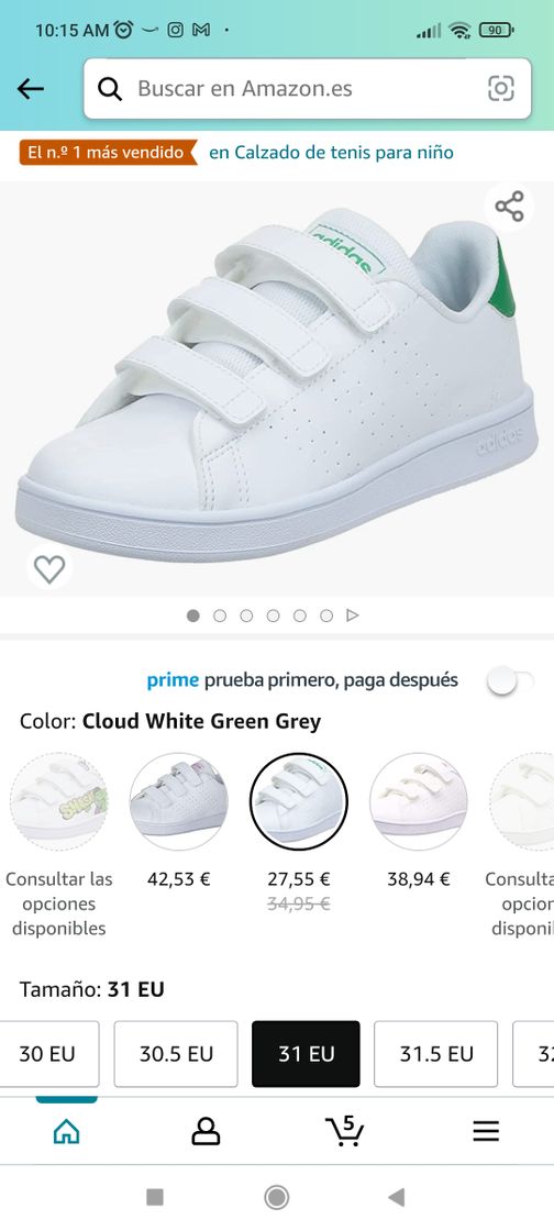 Moda Adidas niños desde 27€