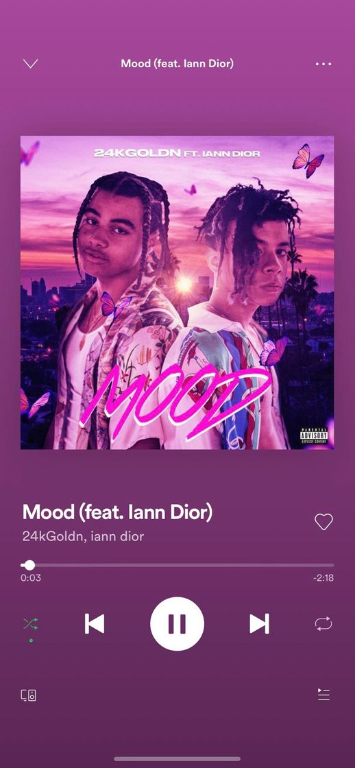 Canción Mood (feat. iann dior)