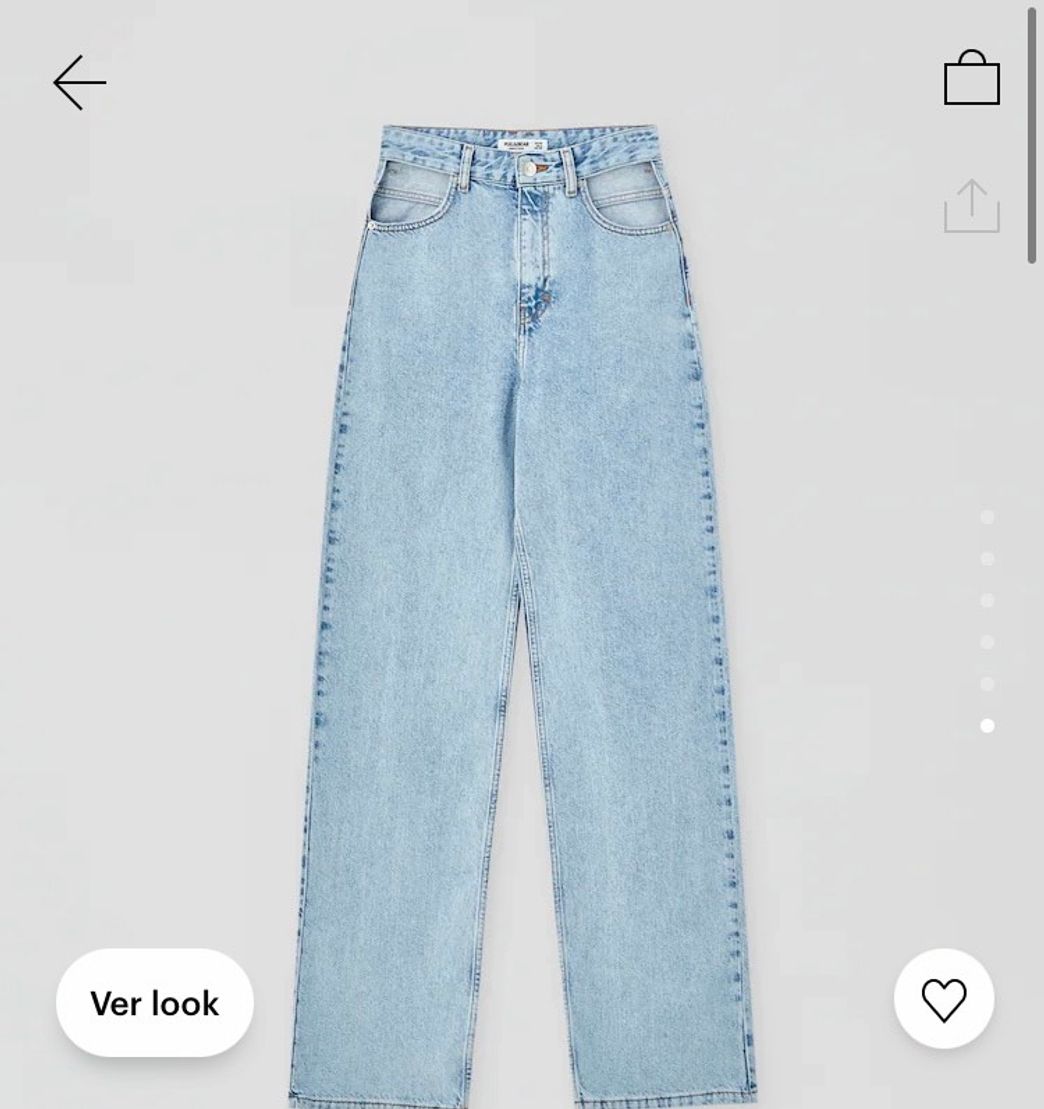 Moda Jeans rectos cut out tiro súper alto| PULL&BEAR