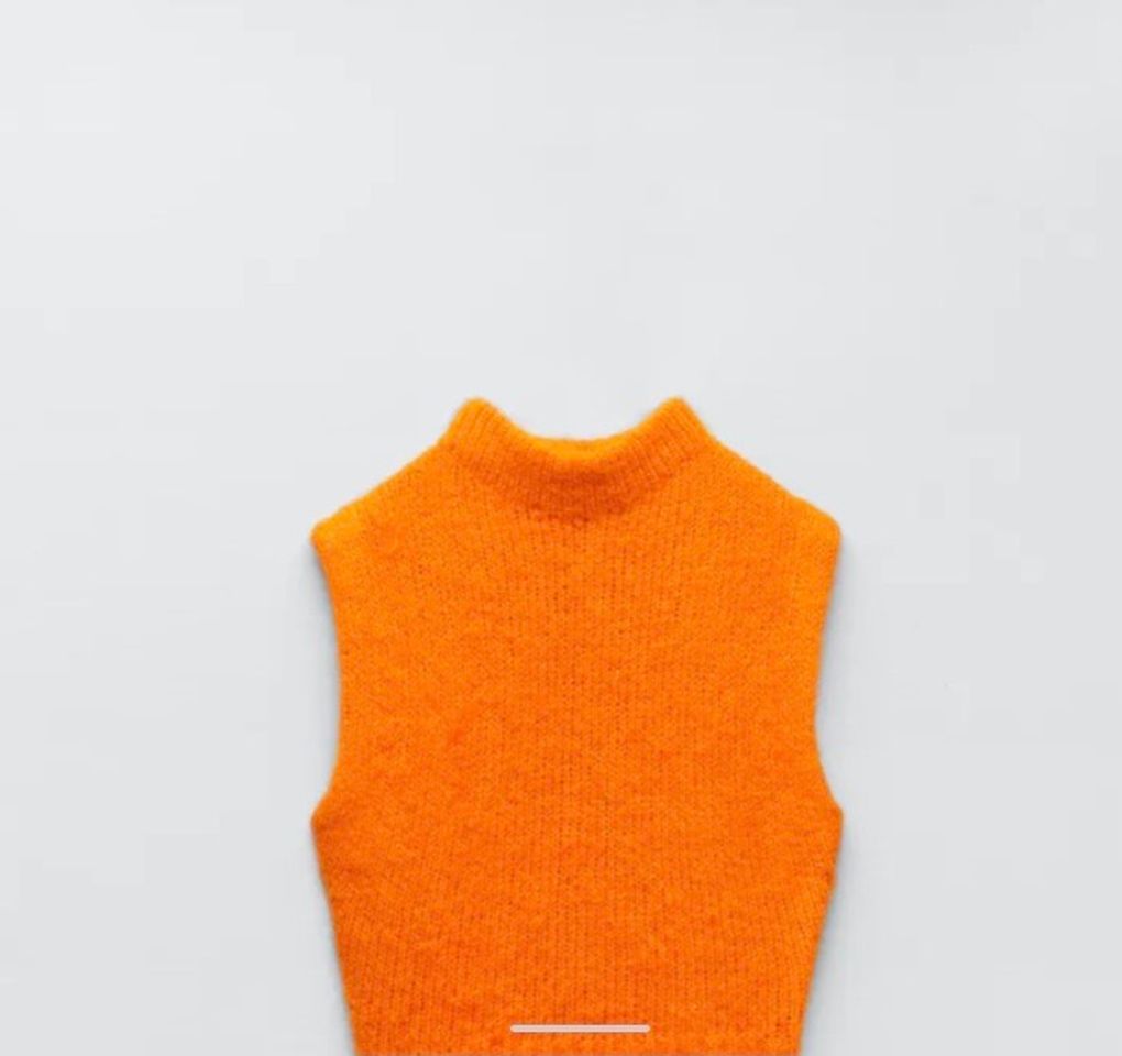 Moda CHALECO PUNTO LANA ALPACA - Naranja | ZARA España