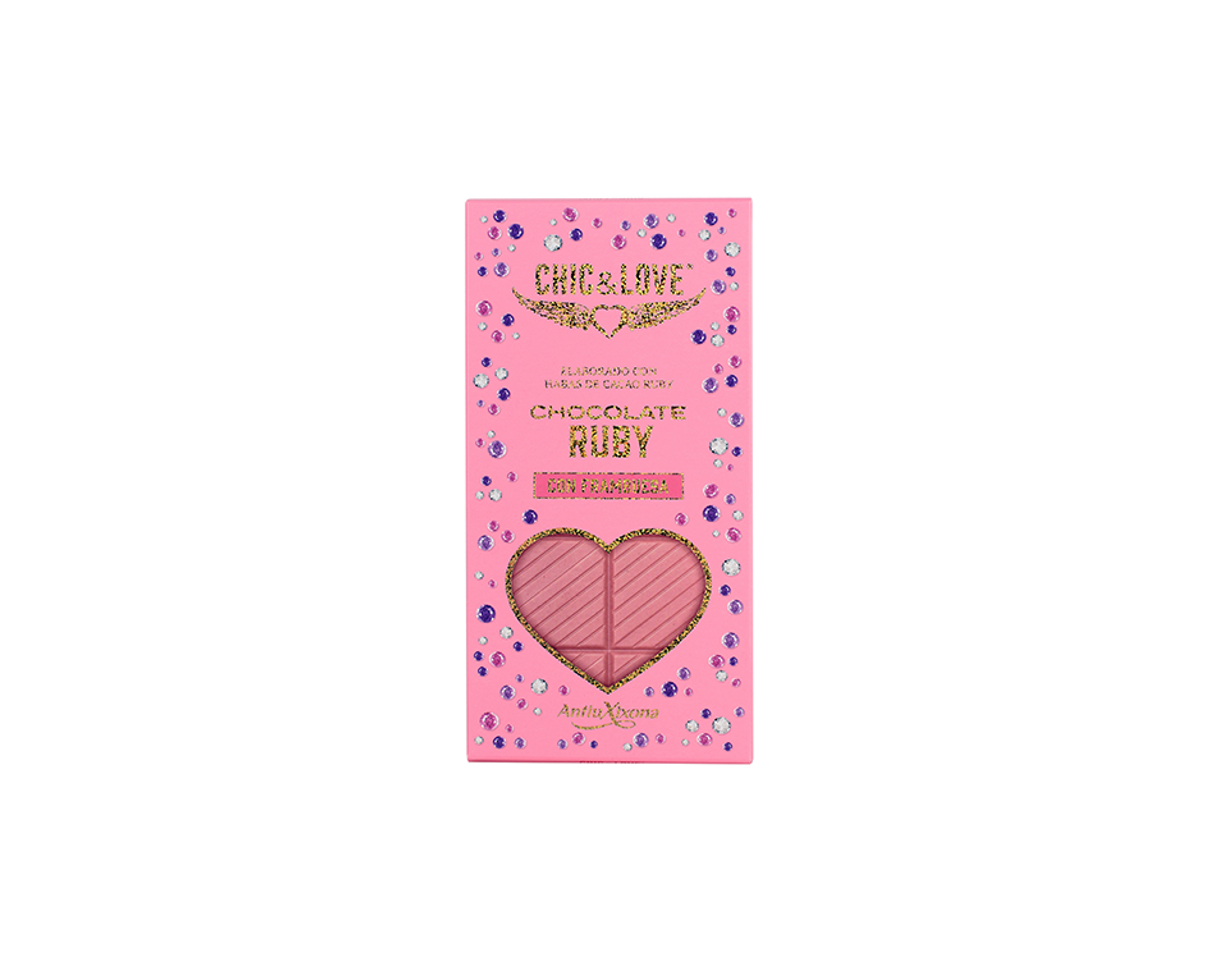 Productos Antiu Xixona Premium - Chocolate Ruby con Frambuesa